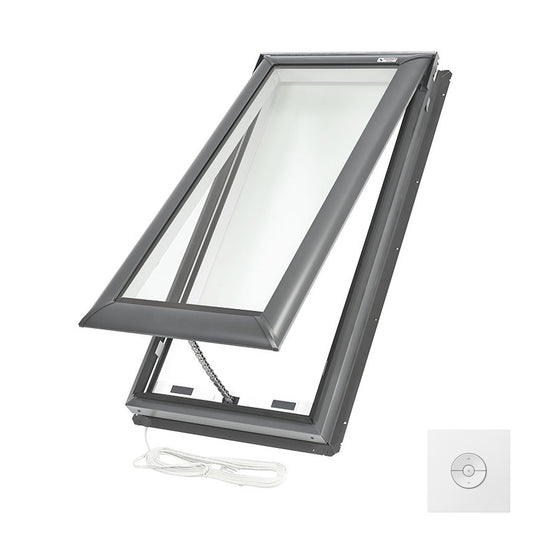 ELECTRIC VENTING Deck Mount VS C08 ROUGH OPENING 21 by 54 7/16 OD Neat Glass Laminated 2004 - STAIN GRADE
